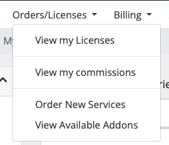 View My Licenses screenshot