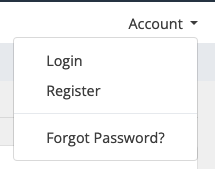 Login page screenshot