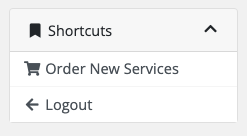 Order New Services screen